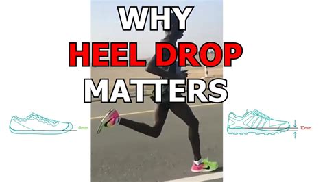 running shoes heel drops